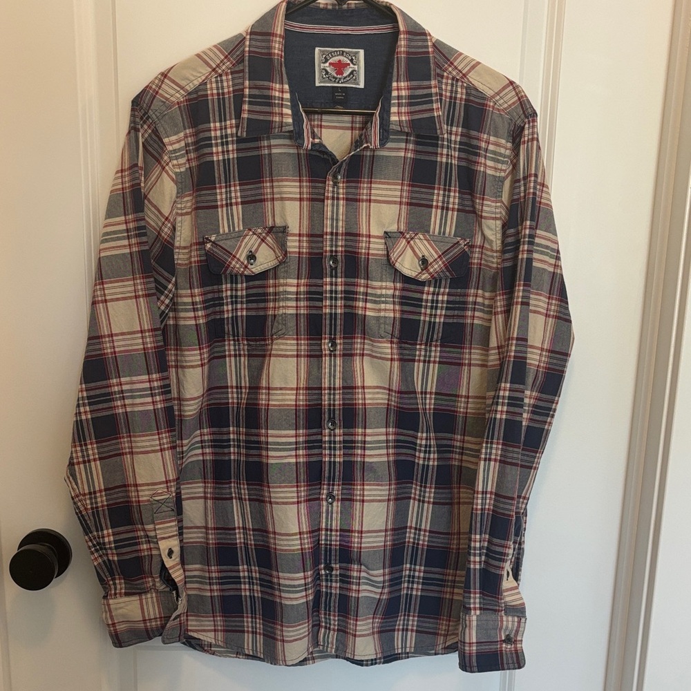 Flag & Anthem Men's large Plaid Flannel Shirt